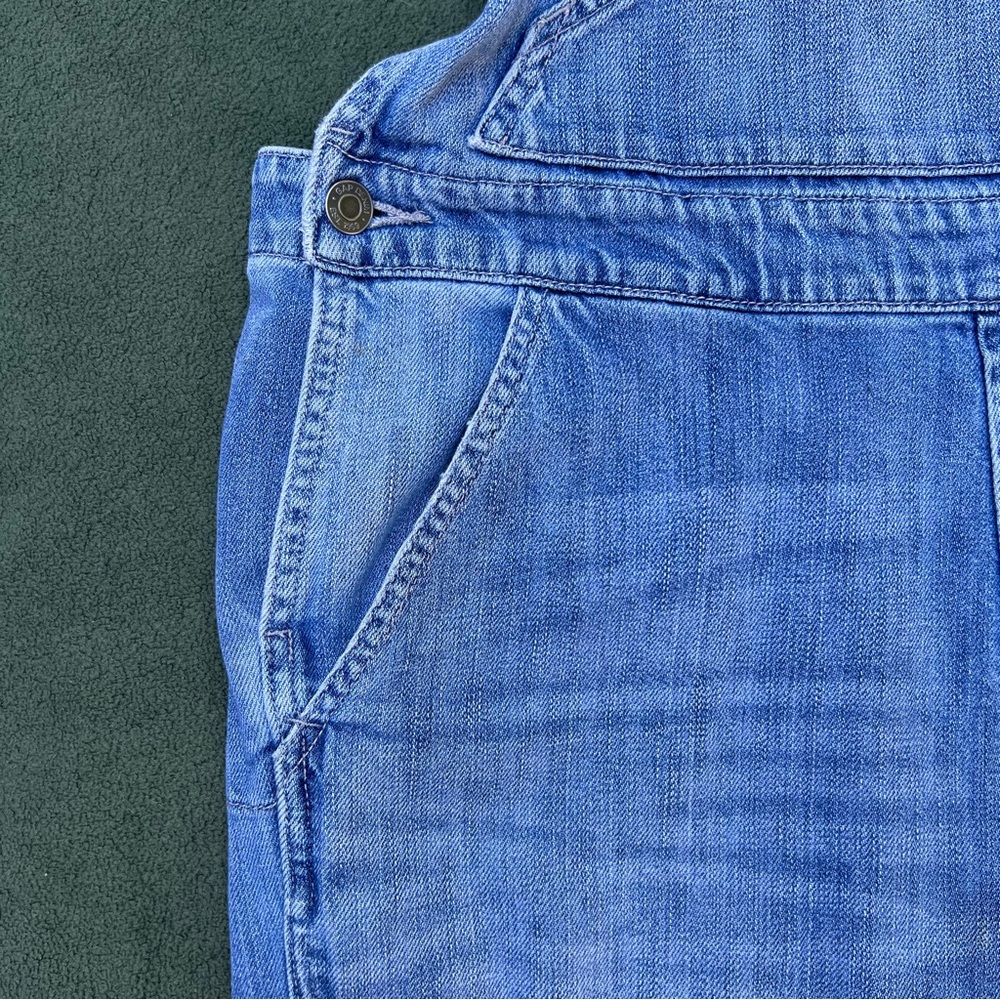 V-Neck Denim Overalls - Picture 8 of 10
